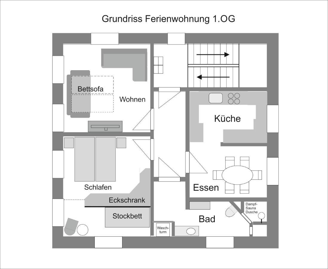 Ferienwohnungen Im Fuerstenland Gossau  Exteriör bild